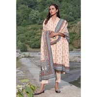 Ideas Printed Karandi Unstitched Suit AY-32008 3PC - image 2
