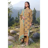 Ideas Printed Karandi Unstitched Suit AY-32030 3PC - image 2