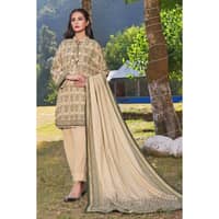 Ideas Printed Karandi Unstitched Suit AY-32033 3PC