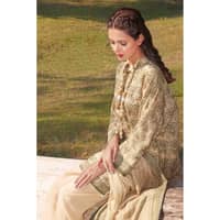 Ideas Printed Karandi Unstitched Suit AY-32033 3PC - image 4