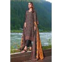 Ideas Printed Karandi Unstitched Suit AY-32014 3PC