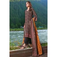 Ideas Printed Karandi Unstitched Suit AY-32014 3PC - image 2