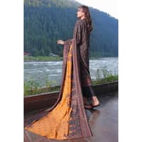 Ideas Printed Karandi Unstitched Suit AY-32014 3PC - image 3