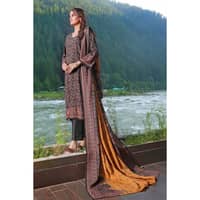 Ideas Printed Karandi Unstitched Suit AY-32014 3PC - image 5
