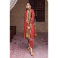 Ideas Embroidered Khaddar Unstitched Suit with Embroidered Neckline K-32026 3PC - image 2