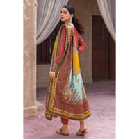 Ideas Embroidered Khaddar Unstitched Suit with Embroidered Neckline K-32026 3PC - image 3
