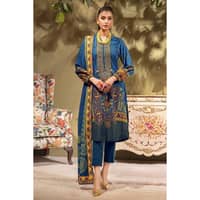 Ideas Embroidered Khaddar Unstitched Suit K-32037 3PC - image 2