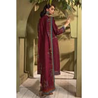 Ideas Embroidered Khaddar Unstitched Suit with Embroidered Border K-32029 3PC - image 2