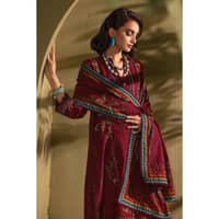Ideas Embroidered Khaddar Unstitched Suit with Embroidered Border K-32029 3PC - image 3