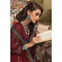 Ideas Embroidered Khaddar Unstitched Suit with Embroidered Border K-32029 3PC - image 5