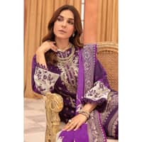 Ideas Embroidered Khaddar Unstitched Suit K-32040 3PC - image 5