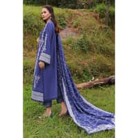 Ideas Embroidered Dhanak Unstitched Suit DH-32001 3PC - image 2