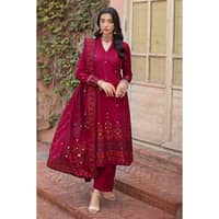 Ideas Khaddar Jacquard Unstitched Suit MJ-32065 3PC - image 2