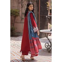 Ideas Embroidered Khaddar Unstitched Suit with Jacquard Dupatta MJ-32058 3PC - image 6