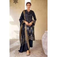 Ideas Embroidered Jacquard Unstitched Suit MJ-32076 3PC
