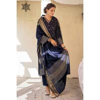 Ideas Embroidered Jacquard Unstitched Suit MJ-32076 3PC - image 4