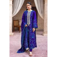 Ideas Embroidered Khaddar Unstitched Suit with Jacquard Dupatta MJ-32074 3PC