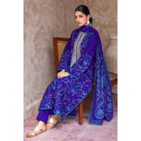 Ideas Embroidered Khaddar Unstitched Suit with Jacquard Dupatta MJ-32074 3PC - image 4