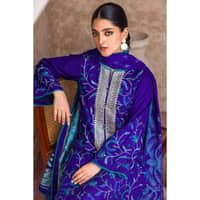 Ideas Embroidered Khaddar Unstitched Suit with Jacquard Dupatta MJ-32074 3PC - image 5