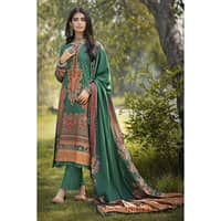 Ideas Digital Printed Karandi Unstitched Suit with Embroidered Neckline AY-32010 3PC