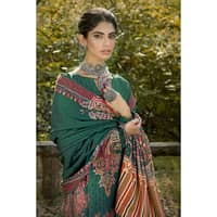Ideas Digital Printed Karandi Unstitched Suit with Embroidered Neckline AY-32010 3PC - image 2
