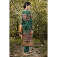 Ideas Digital Printed Karandi Unstitched Suit with Embroidered Neckline AY-32010 3PC - image 3