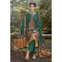 Ideas Digital Printed Karandi Unstitched Suit with Embroidered Neckline AY-32010 3PC - image 5
