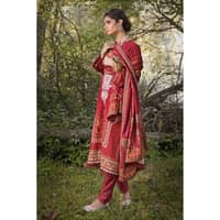 Ideas Embroidered Digital Printed Karandi Unstitched Suit AY-32038 3PC - image 3