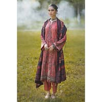 Ideas Embroidered Karandi Unstitched Suit AY-32013 3PC - image 3