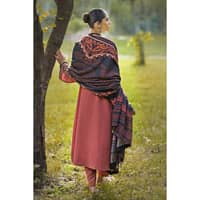 Ideas Embroidered Karandi Unstitched Suit AY-32013 3PC - image 4
