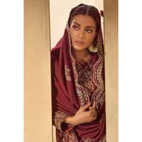 Ideas Embroidered Karandi Unstitched Suit AY-32026 3PC - image 5