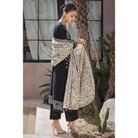 Ideas Embroidered Khaddar Unstitched Suit with Embroidered Karandi Dupatta AY-32034 3PC - image 5