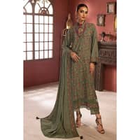 Ideas Embroidered Karandi Unstitched Suit AY-32027 3PC