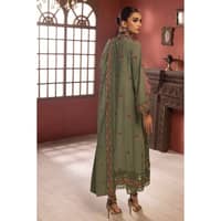 Ideas Embroidered Karandi Unstitched Suit AY-32027 3PC - image 2