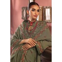 Ideas Embroidered Karandi Unstitched Suit AY-32027 3PC - image 3