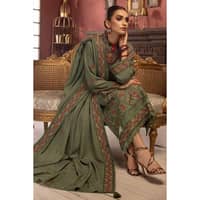 Ideas Embroidered Karandi Unstitched Suit AY-32027 3PC - image 5