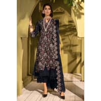Ideas Embroidered Karandi Unstitched Suit AY-32032 3PC