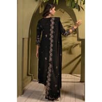 Ideas Embroidered Karandi Unstitched Suit AY-32032 3PC - image 2
