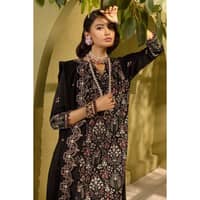 Ideas Embroidered Karandi Unstitched Suit AY-32032 3PC - image 3