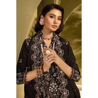 Ideas Embroidered Karandi Unstitched Suit AY-32032 3PC - image 4