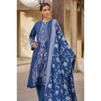 Ideas Embroidered Dyed Karandi Unstitched Suit AY-32019 3PC - image 2