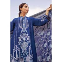 Ideas Embroidered Dyed Karandi Unstitched Suit AY-32019 3PC - image 4