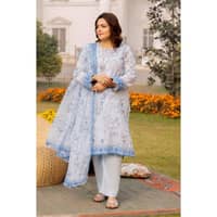 Ideas Printed Lawn Unstitched Suit with Chiffon Dupatta BM-42015 3PC - image 2