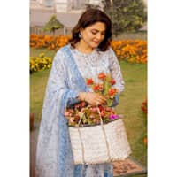 Ideas Printed Lawn Unstitched Suit with Chiffon Dupatta BM-42015 3PC - image 6