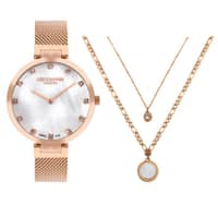 Lee Cooper Ladies Super Metal Watch LC07806.420 White Mop
