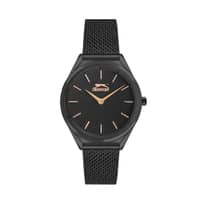 Slazenger Ladies Super Metal Watch SL.9.1852.3.05 Black