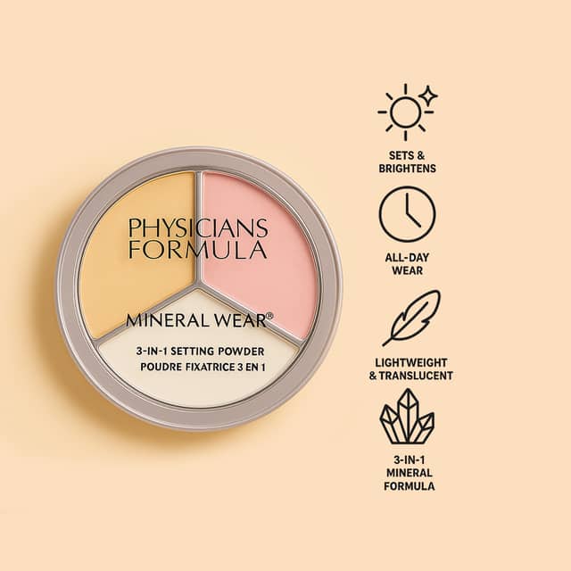 Physicians Formula 3 in 1 Sealing Powders Mineral Wear