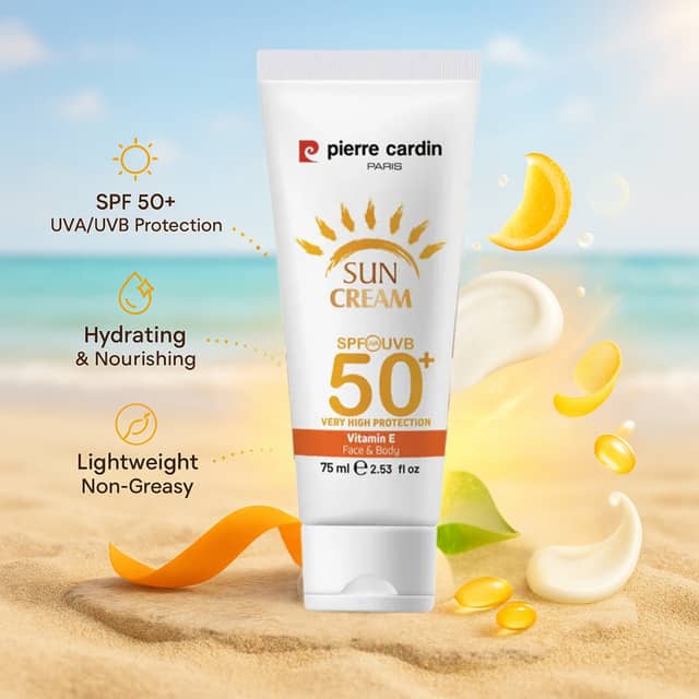 Pierre Cardin Paris Sun Cream 50+ SPF High Protection 75ml