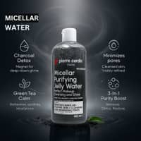 Pierre Cardin Paris Cleansing Micellar Water 400ml - With Green Tea & Bamboo Charcoal Powder