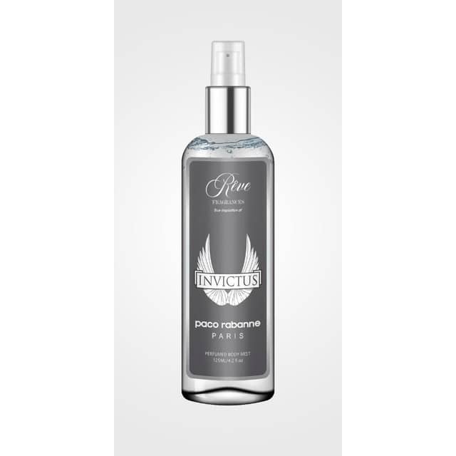 Paco Rabanne Invictus Body Mist By Reve Fragrances 125ml